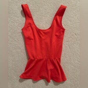 Aqua Coral Small Peplum Top- from Bloomingdale’s (great condition)